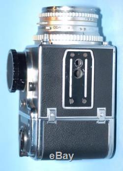 Hasselblad 500C (CM) w 80mm f2.8 Chrome T Planar lens A12 Back CLA'd Ex+