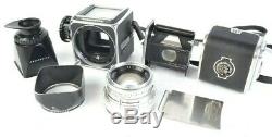 Hasselblad 500C Camera Kit + 80mm f/2.8 Lens + Magnifying Hood + A12 Back #E6526