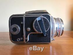 Hasselblad 500C Camera with Zeiss Planar 80mm f2.8 Lens, A12 Back, Winding Crank