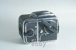 Hasselblad 500C/M Silver Body + A12 Film Back + Waist Level Finder TESTED