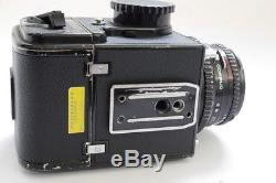 Hasselblad 500C/M black with waist-level finder, A12 back & 80mm f2.8 Planar T