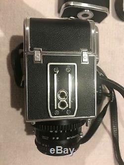 Hasselblad 500C/M with 80mm Zeiss Planar, two A12 film backs + accessories