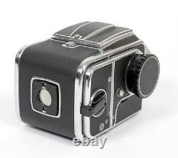 Hasselblad 500C camera with 80mm F2.8 lens A12 Back + waist level finder + shade