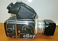 Hasselblad 500C with 80mm Carl Zeiss Planar lens, A12 film back and View Finder