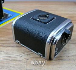 Hasselblad 500C with 80mm F2.8 Planar lens and 120 RF back. LN Condition