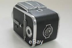 Hasselblad 500C with 80mm f2.8 Planar lens waist-level finder, A12 magazine back