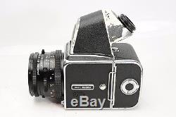 Hasselblad 500C with Zeiss 80mm F/2.8 CF T Planar Lens Hood Film Back