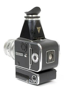 Hasselblad 500ELX camera with 120mm F5.6 lens A24 Back + Finder 9V batt. Adapter