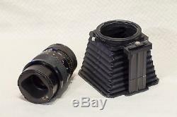 Hasselblad 500EL/M & EL Film Cameras with 150mm, 50mm, Prism, & A12 Back