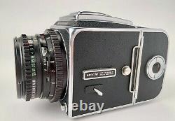 Hasselblad 500 CM Zeiss 80 f2.8 T (+ 2x) A12 backs Near mint condition kit