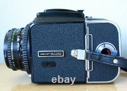 Hasselblad 500 C/M Camera w Zeiss 80mm f/2.8 T Lens & (2) A12 Film Backs