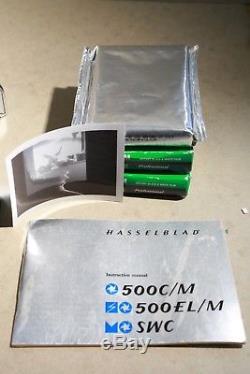 Hasselblad 500 C/M Kit 50mm 80mm -150mm all T-star 3 backs Lens Shade