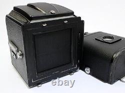 Hasselblad 500 C/M Medium Format Film Camera Black with A12 Film Back Japan F/S