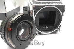 Hasselblad 500 C/M with 80mm f2.8 T Planar lens, WLF, 120 A12 back. VGC Boxed