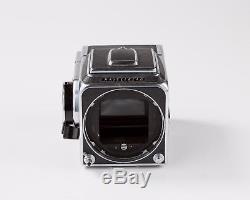 Hasselblad 500 C body, A12 back, waist level, pentaprism, and chimney finders ex