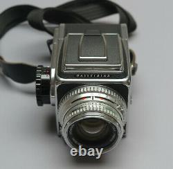 Hasselblad 500 C w 80mm Lens, Waist Level Finder, A12 Film Back and Strap