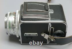 Hasselblad 500 C w 80mm Lens, Waist Level Finder, A12 Film Back and Strap