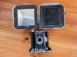 Hasselblad 500 cm 50mm f4 150mm f4 matched 12 back fully working Samples