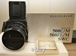 Hasselblad 500 cm body with Carl Zeiss Planar 80mm f2.8 lens A12 film back
