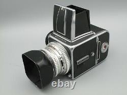 Hasselblad 500c/m Body with 80mm f/2.8 Planar Lens 12 Exposure 6x6 Roll Film Back