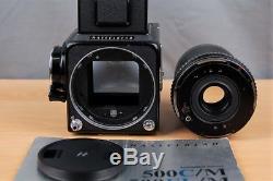Hasselblad 500cm C/M Black, Carl Zeiss 50mm T Lens, WLF, A12 Back & Manual