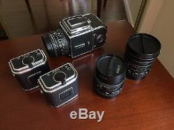 Hasselblad 501CM, lenses, and A12 backs