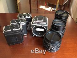 Hasselblad 501CM, lenses, and A12 backs