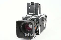 Hasselblad 503CW, CFE 80mm lens. E12 + A24 Film Backs, Box, Lens Hood & Strap