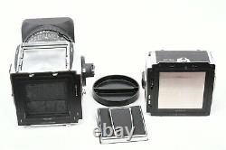 Hasselblad 503CW, CFE 80mm lens. E12 + A24 Film Backs, Box, Lens Hood & Strap