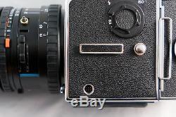 Hasselblad 503CW camera + 80mm lens w filter & hood + A12 film back Great Cond
