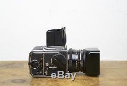 Hasselblad 503CX chrome with Zeiss Planar CF 80mm f/2.8 and A12 back MINT BOXED