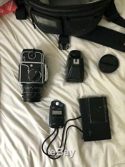 Hasselblad 503 CW bodychrome 80mm Planar CFE 2.8 Lens, A12 Back & PM45 + More
