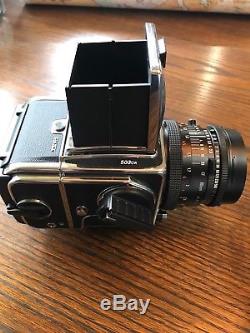 Hasselblad 503cw Body With 80mm F2.8 Planar Cf Lens A-12 Back/used