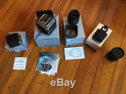 Hasselblad 503cw with 80mm & 50mm back and prime all in box