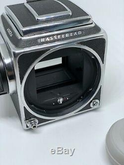 Hasselblad 503cx body, Acute Matte Screen, A12 film back, Waist Level Finder