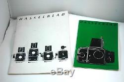 Hasselblad Camera 500 c/m With 2 A21 Film Backs Papers & MORE