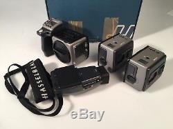Hasselblad H1 with two film backs, medium format film or digital camera
