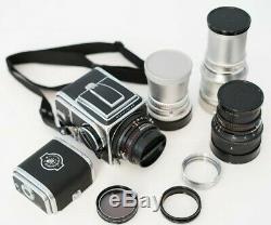 Hassleblad 500 C Complete Kit with 4 lenses and 2 backs and strap