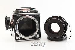Kiev 80 6x6 cm Russian Soviet Camera 2 Backs Vega 90mm 2.8 Case Book Hasselblad