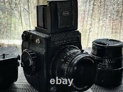 Kowa Super 66 Kit, 6x6 medium format camera, w 4 lenses, 3 backs, prism finder