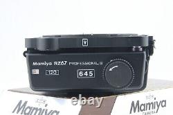 Late Model MINT+++ withMask Mamiya RZ67 PRO II 645 6x4.5 120 Film Back Holder