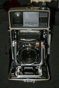 Linhof Technika 70 with3 Lenses, 4 Rollex Film Backs 100mm, 65mm, 180mm MINT, MORE