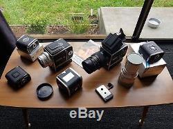 MASSIVE LOT RARE Hasselblad Cameras, Lenses, Film Backs + MORE A12 A70 9v