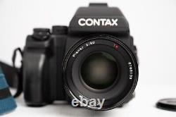 MINTCONTAX 645 Film Camera AE Finder + Planar 80mm f2 Lens + MFB-1A Film back
