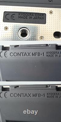 MINT 2LENS Contax 645 + Waist Level Finder + 80mm 45mm + 2 Film Back JAPAN