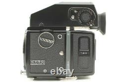 MINT+++ Bronica ETR S Camera Body AE-II Finder PE 75mm Lens 120 back x2 JAPAN