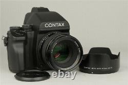 MINT Contax 645 Medium Format Camera + Planar T AF 80mm f/2 lens + 120/220 back