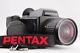 Mint Lens Pentax 645 + Smc A 45mm F/2.8 + 120 Film Back With Strap From Japan