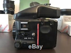 MINT MAMIYA 645 Pro TL Body With AE Finder, Winder Grip, 120 Film Back, Lenses
