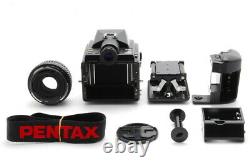 MINT PENTAX 645 Medium Format SMC A 75mm f2.8 Lens 120 Film Back with Case Japan